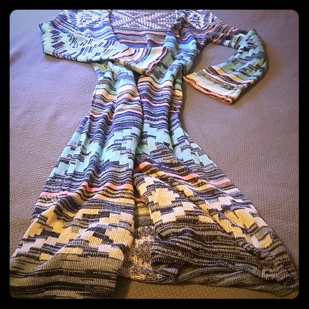 Long Aztec cardigan